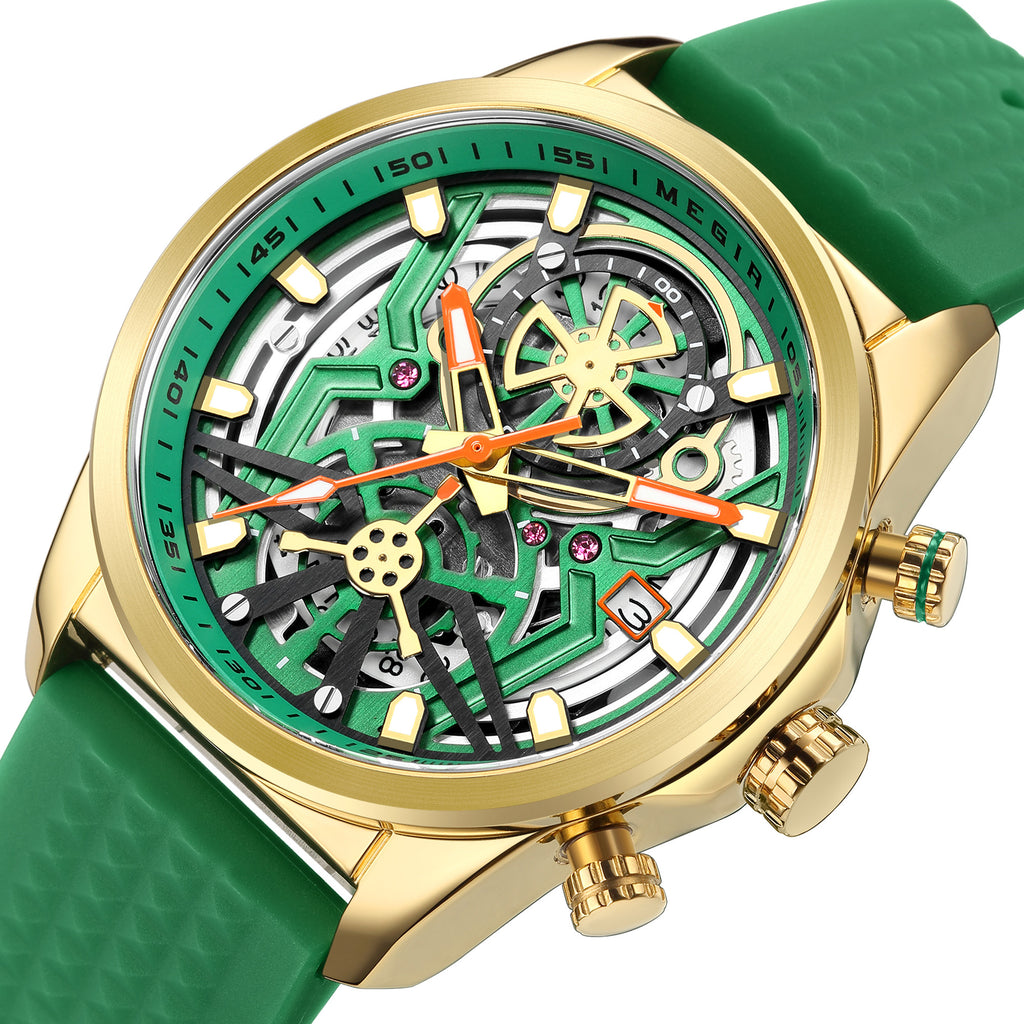 Luminous Chronograph Military Quartz Watch | Aurevon Watches