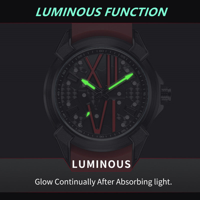 Sport Chronograph Silicone Quartz Watch | Aurevon Watches