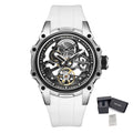 Luminous Skeleton Automatic Steel Sport Watch | Aurevon Watches