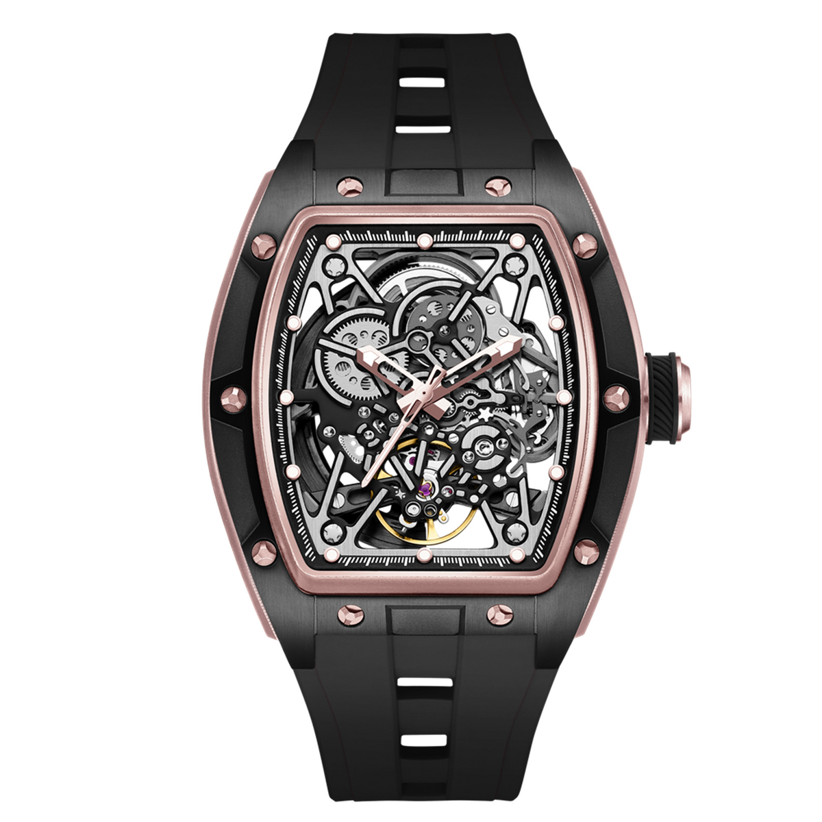 Skeleton Dial Automatic Steel Sport Watch | Aurevon Watches