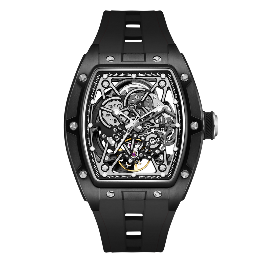 Skeleton Dial Automatic Steel Sport Watch | Aurevon Watches
