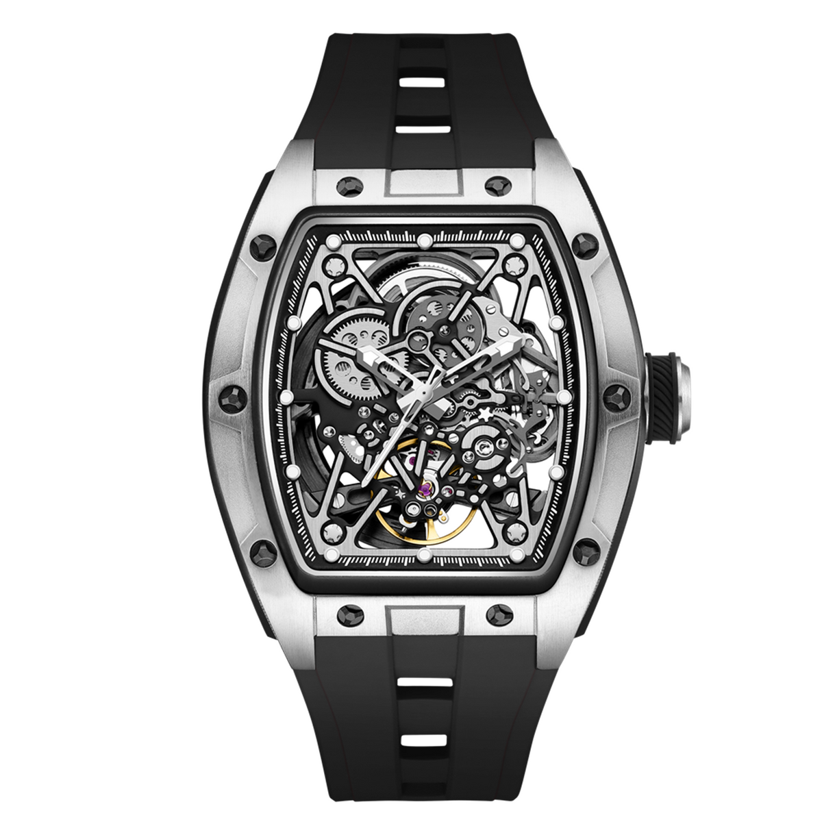 Skeleton Dial Automatic Steel Sport Watch | Aurevon Watches