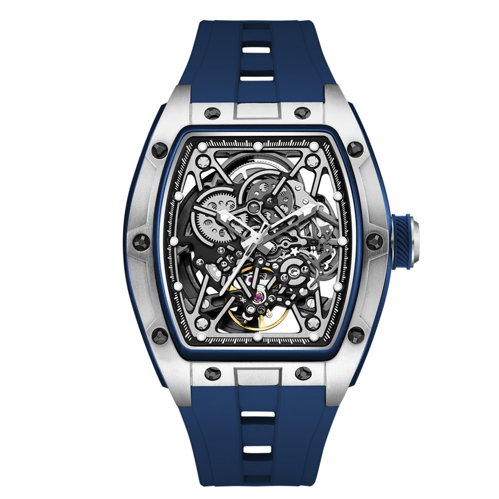 Skeleton Dial Automatic Steel Sport Watch | Aurevon Watches