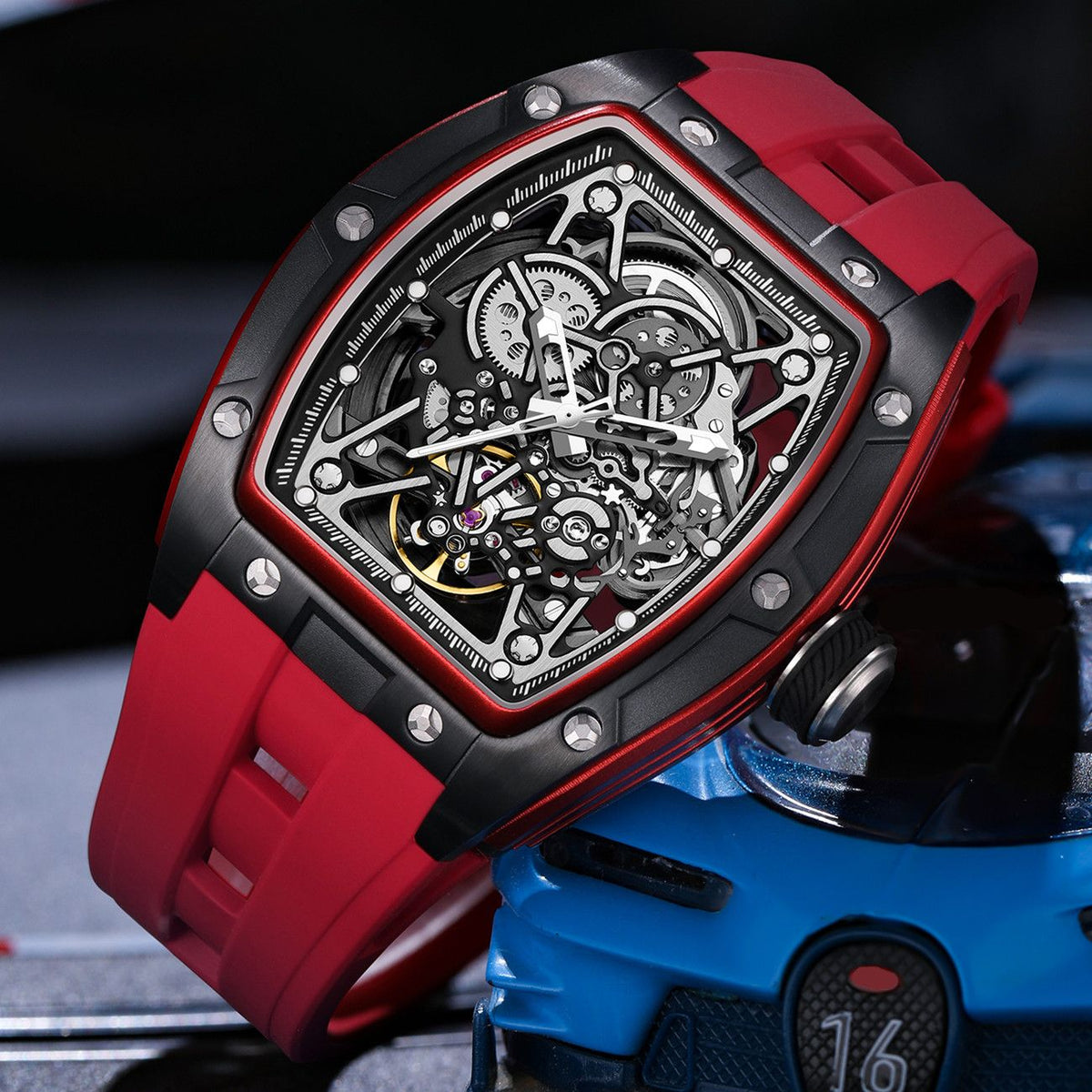 Skeleton Dial Automatic Steel Sport Watch | Aurevon Watches