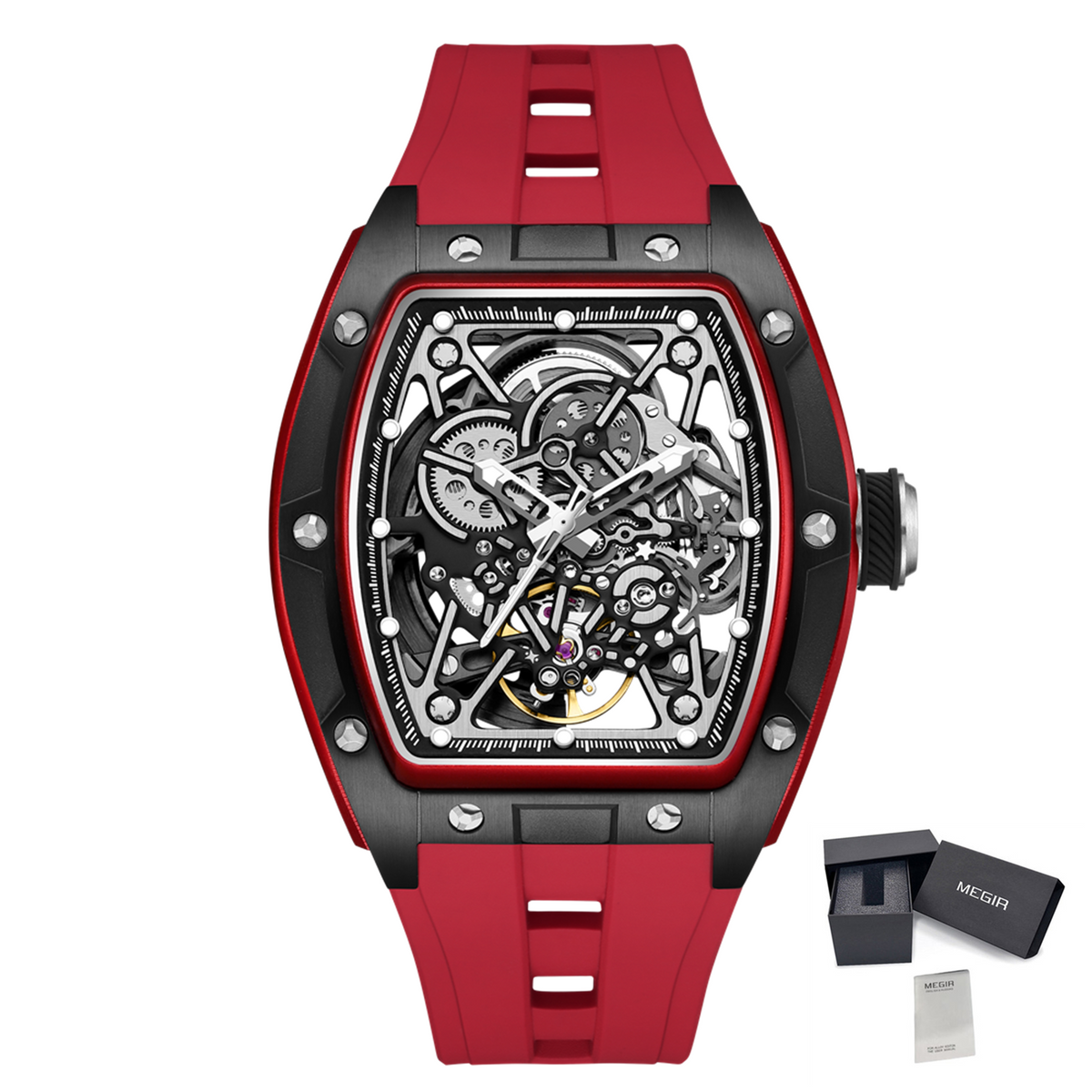 Skeleton Dial Automatic Steel Sport Watch | Aurevon Watches