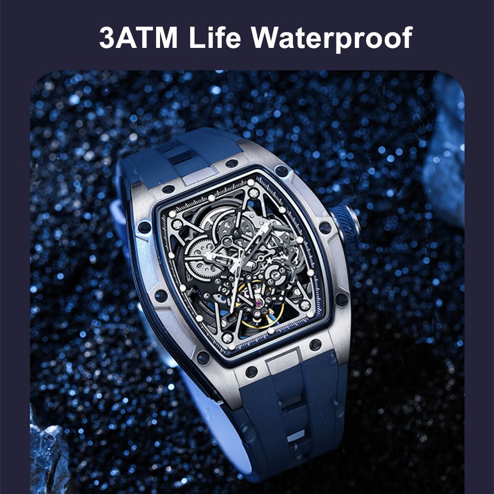 Skeleton Dial Automatic Steel Sport Watch | Aurevon Watches