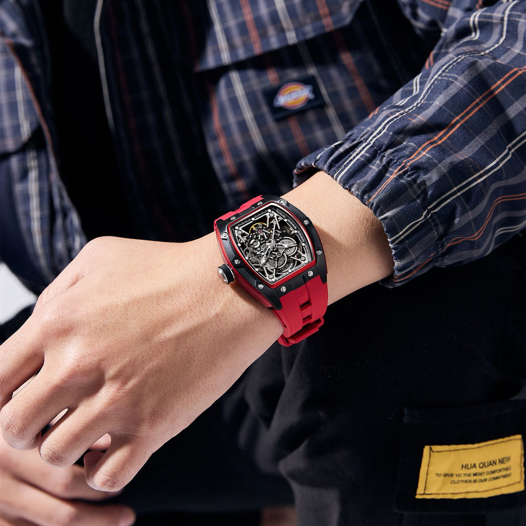 Skeleton Dial Automatic Steel Sport Watch | Aurevon Watches