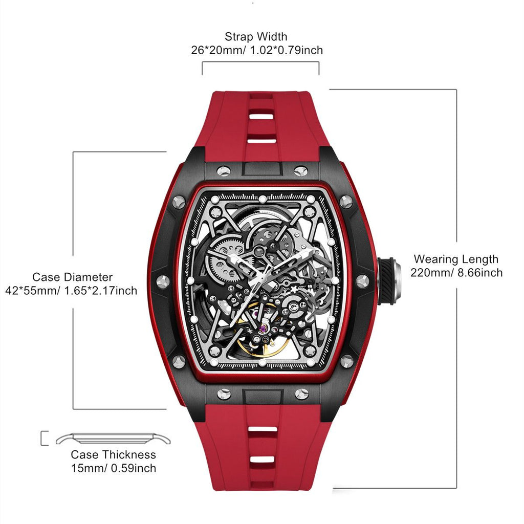 Skeleton Dial Automatic Steel Sport Watch | Aurevon Watches