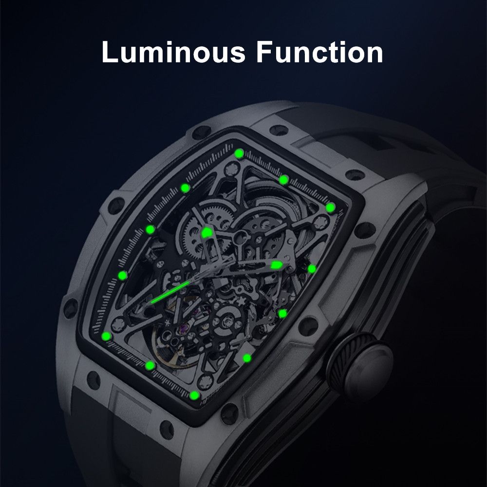 Skeleton Dial Automatic Steel Sport Watch | Aurevon Watches