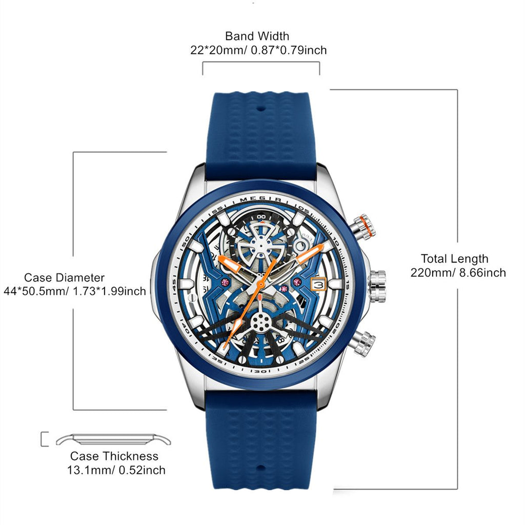 Luminous Chronograph Military Quartz Watch | Aurevon Watches