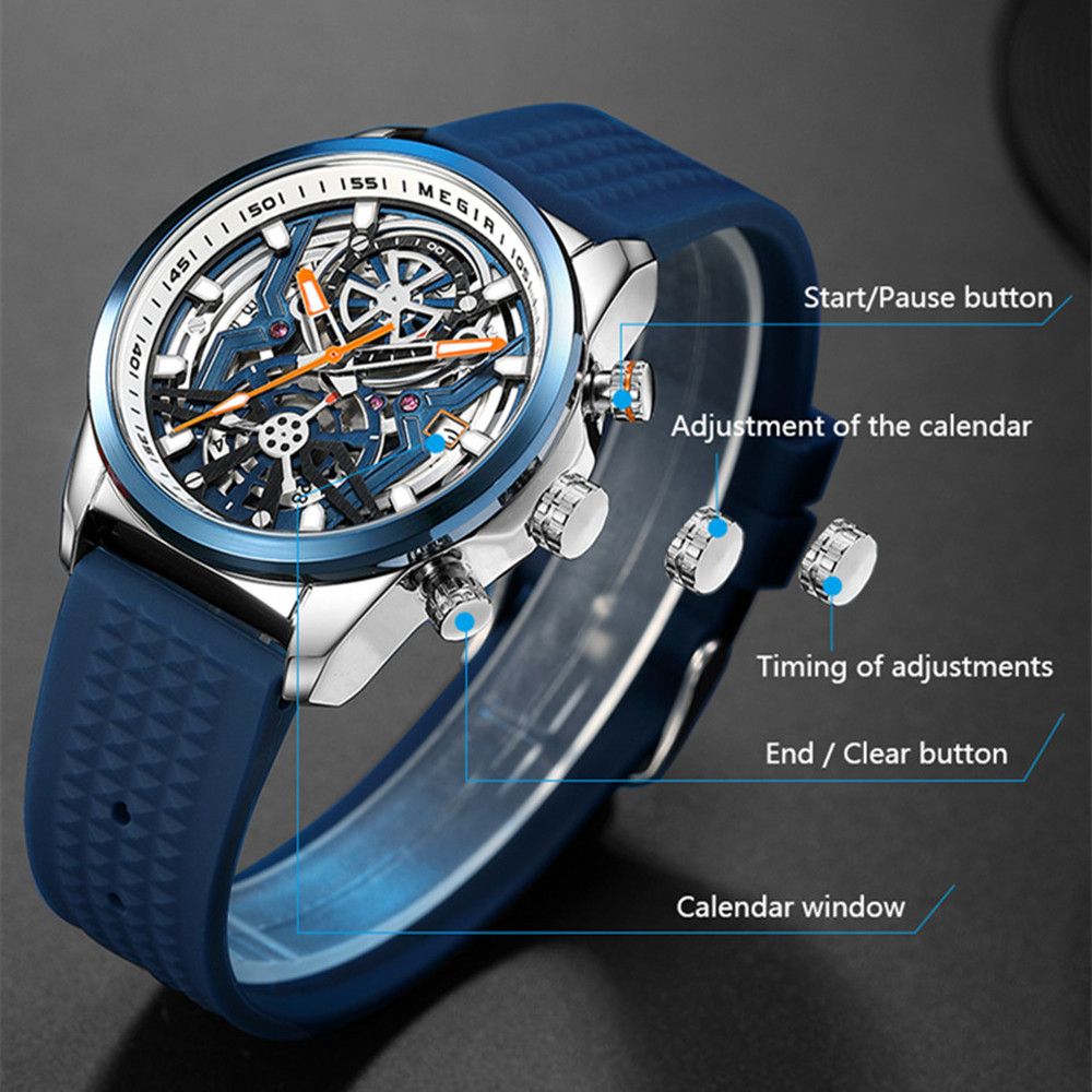 Luminous Chronograph Military Quartz Watch | Aurevon Watches