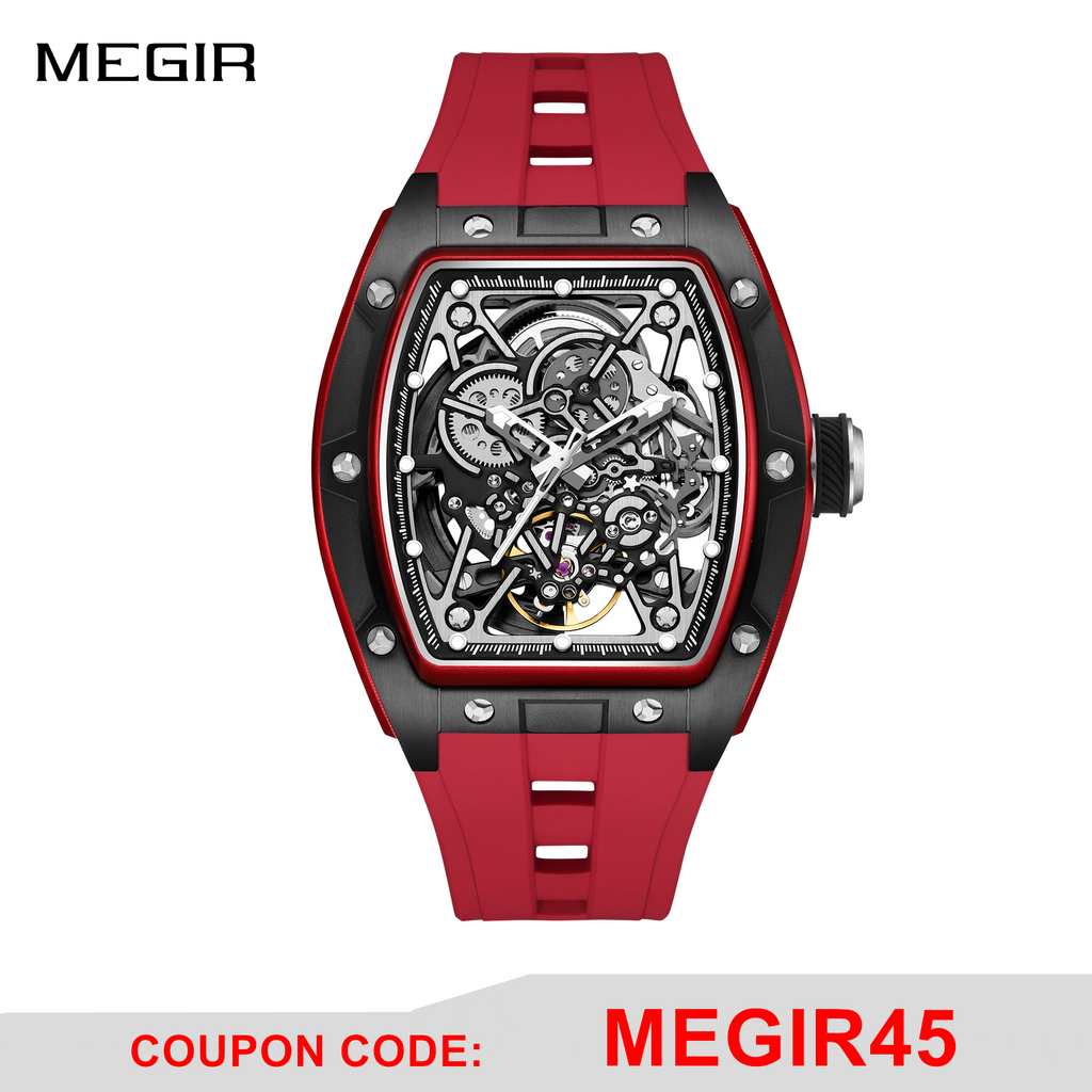 Skeleton Dial Automatic Steel Sport Watch | Aurevon Watches